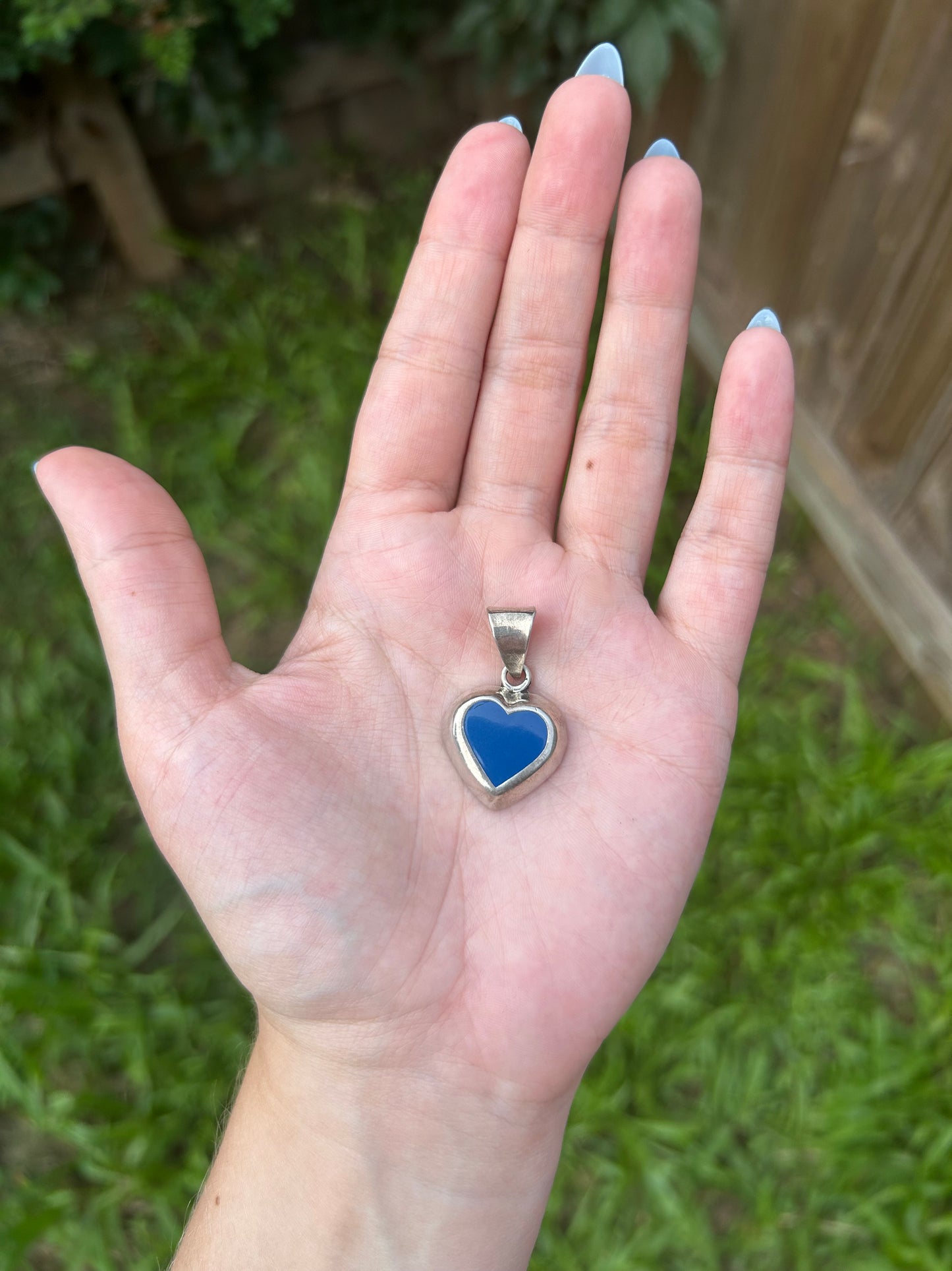 Blue Heart Pendant