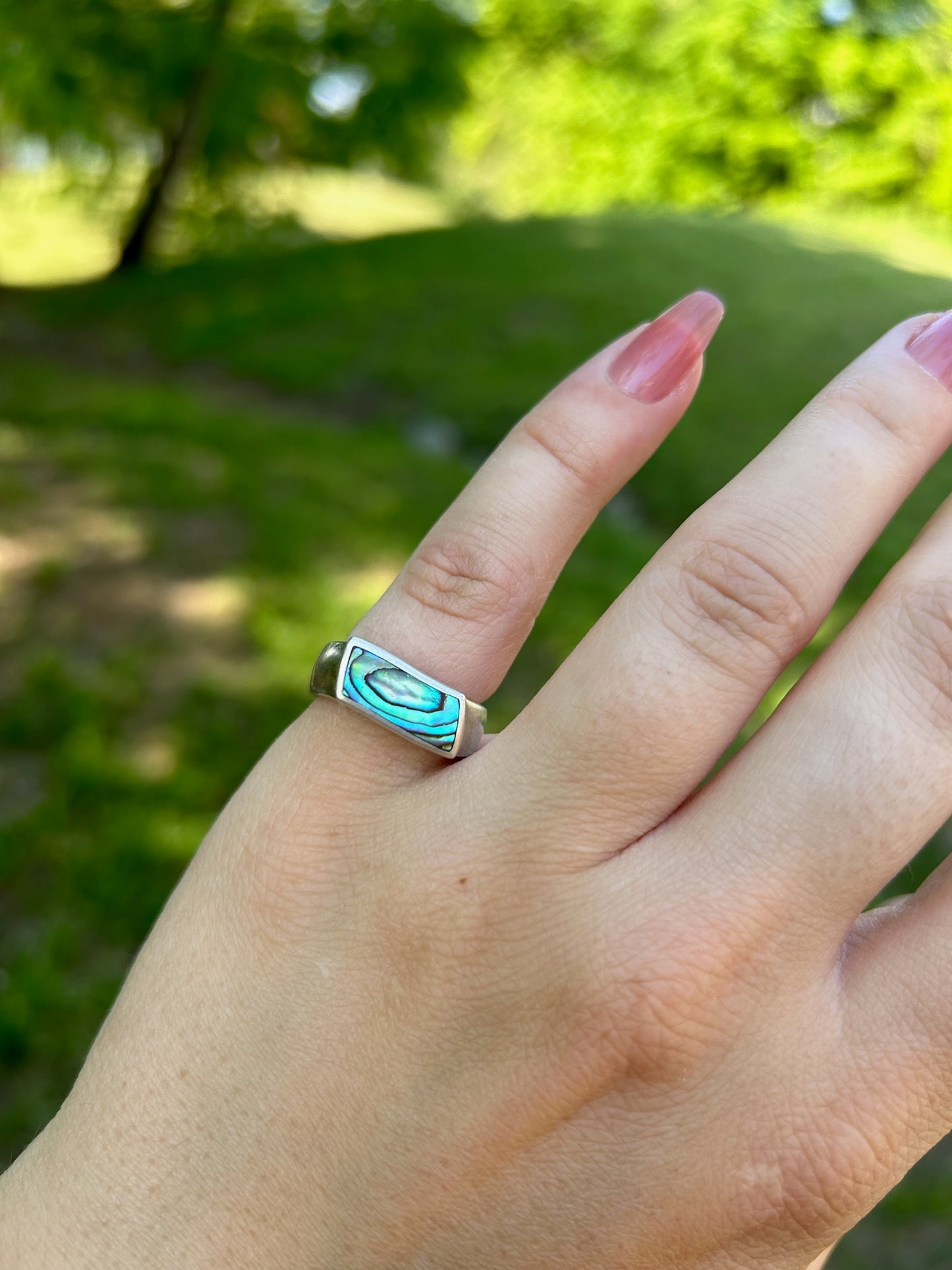 boho, boho jewelry, western apparel, western, ring, statement ring, sterling ring, sterling silver jewelry, size 6, Agate stone,