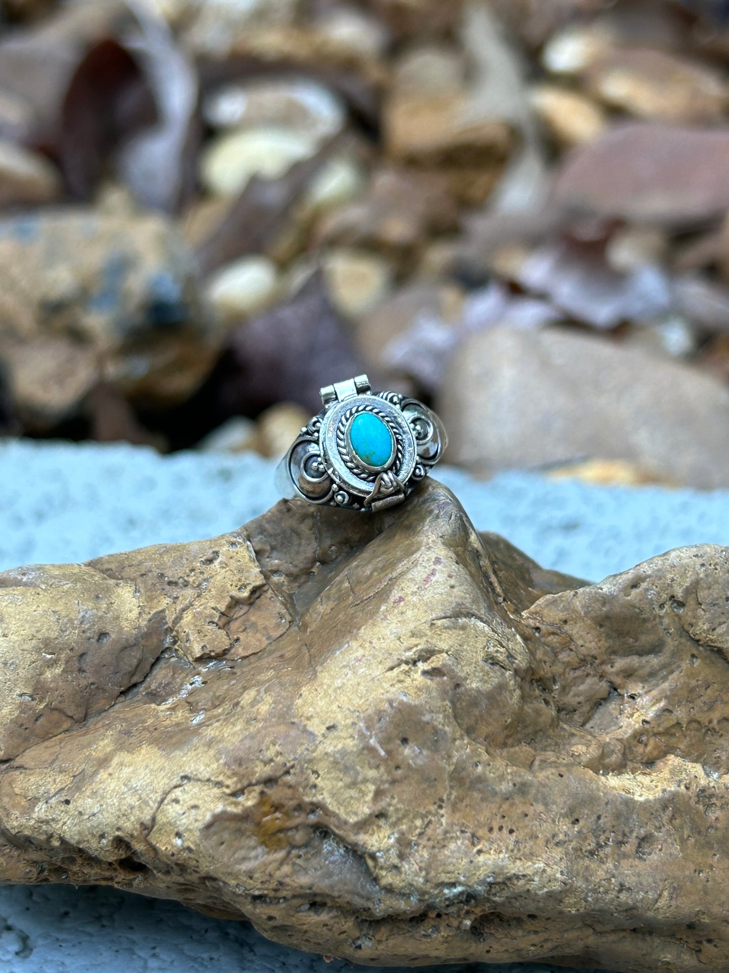 Turquoise Poison Ring