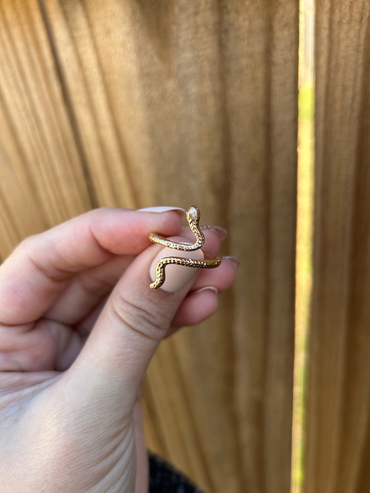 Golden Snake Ring