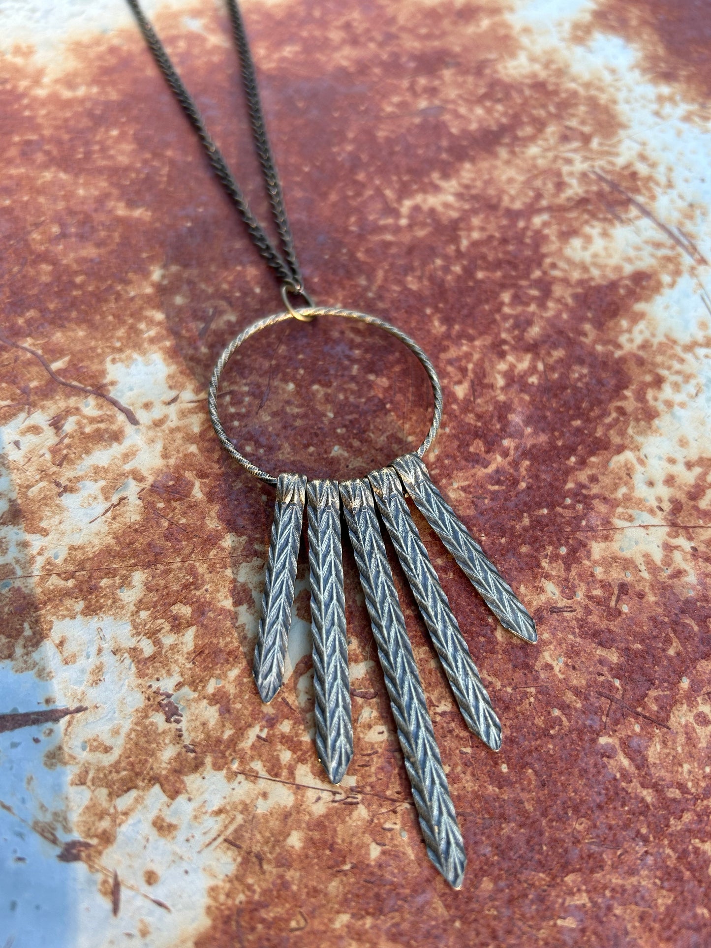 exquisite jewelry, estate jewelry, western apparel, boho, jewelry, jewelry aesthetic, modern necklace, dream catcher necklace, necklace, brass necklace, fringe necklace