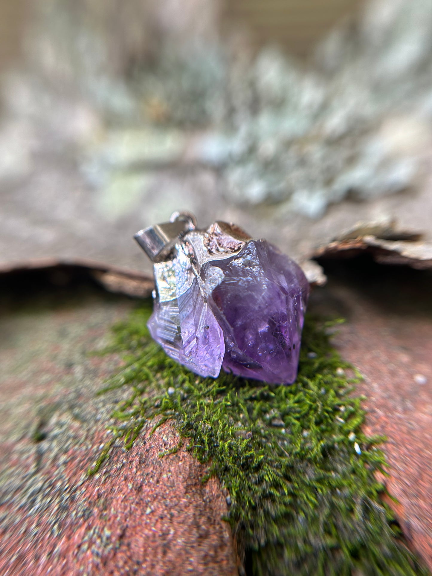 Amethyst Necklace Pendant