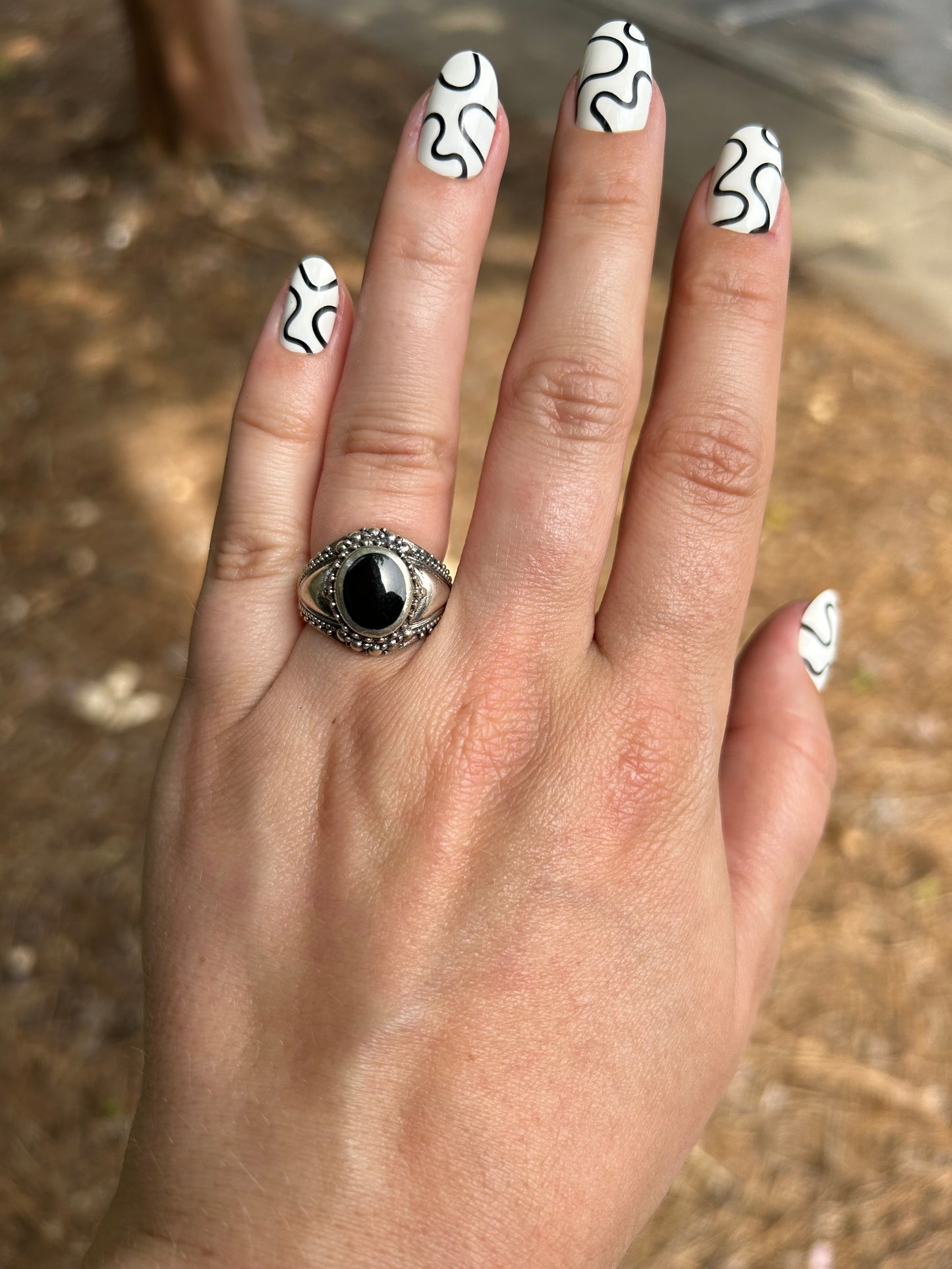 Abyssal Aura Vintage Ring