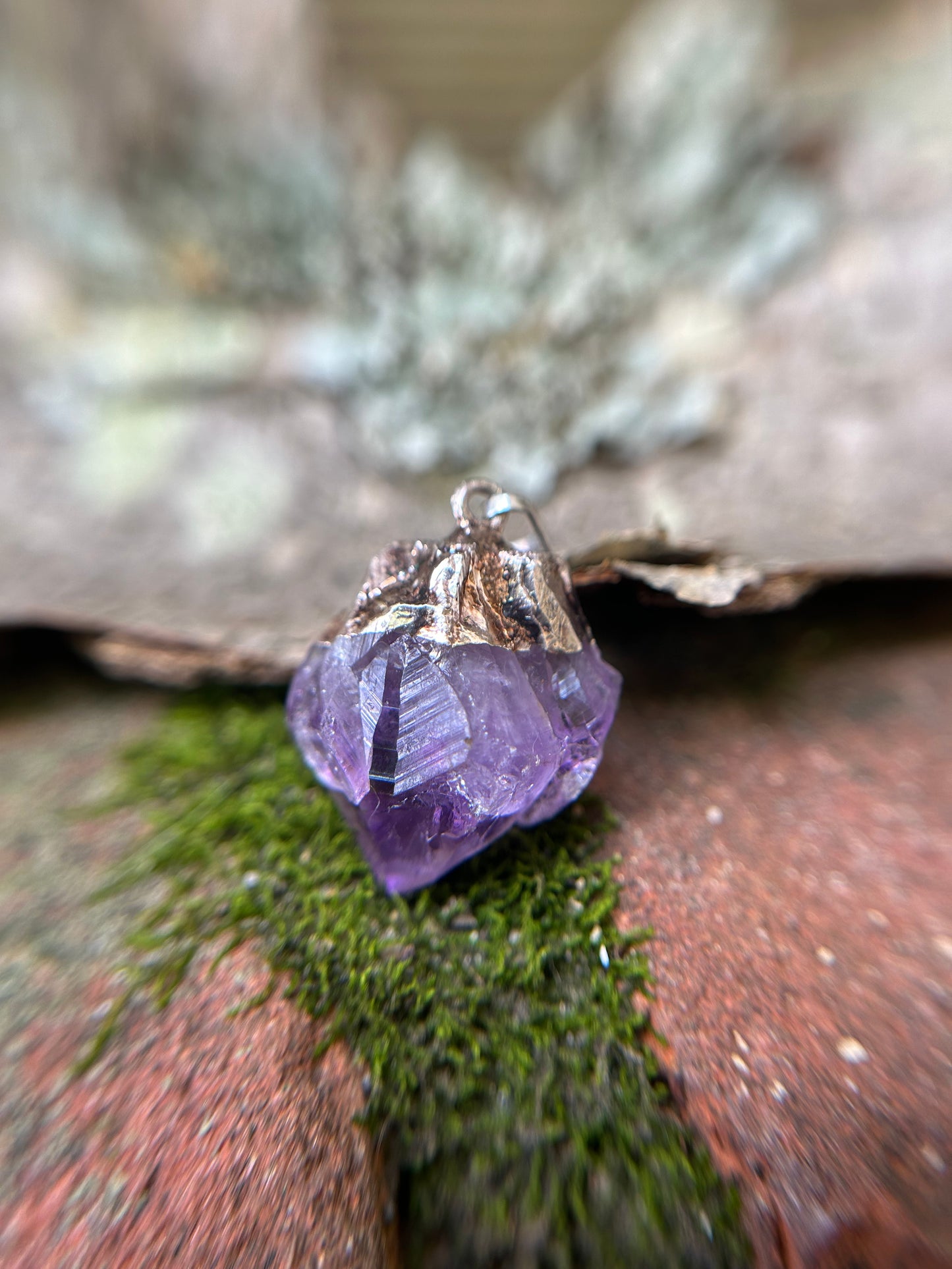 Amethyst Necklace Pendant