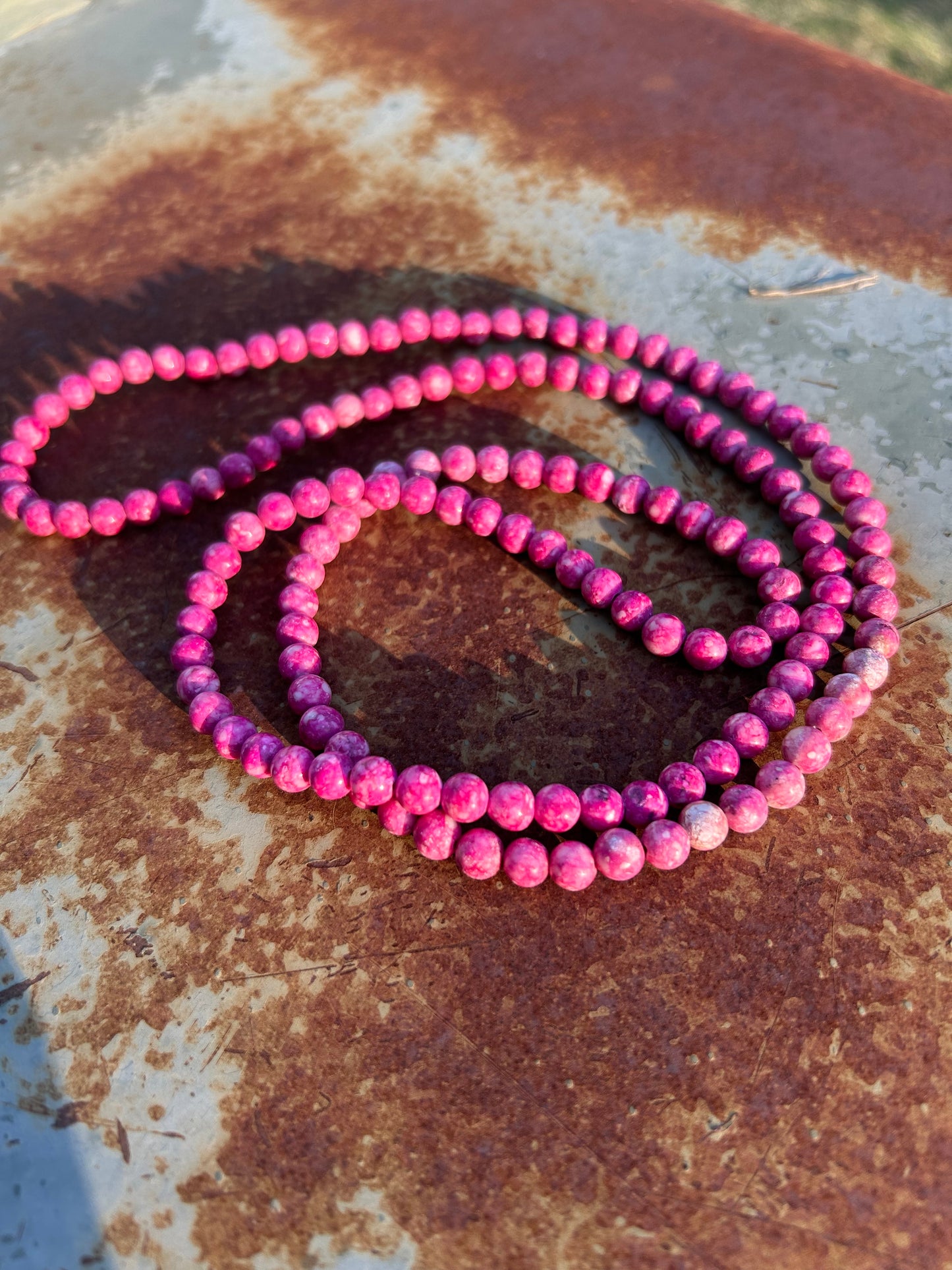 boho, boho jewelry, western apparel, western, statement jewelry, necklace, pink beaded necklace