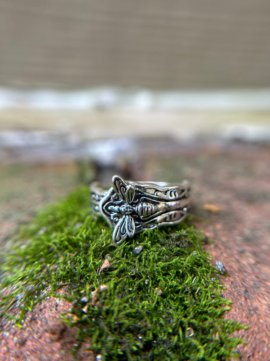 Dragonfly Spoon Ring