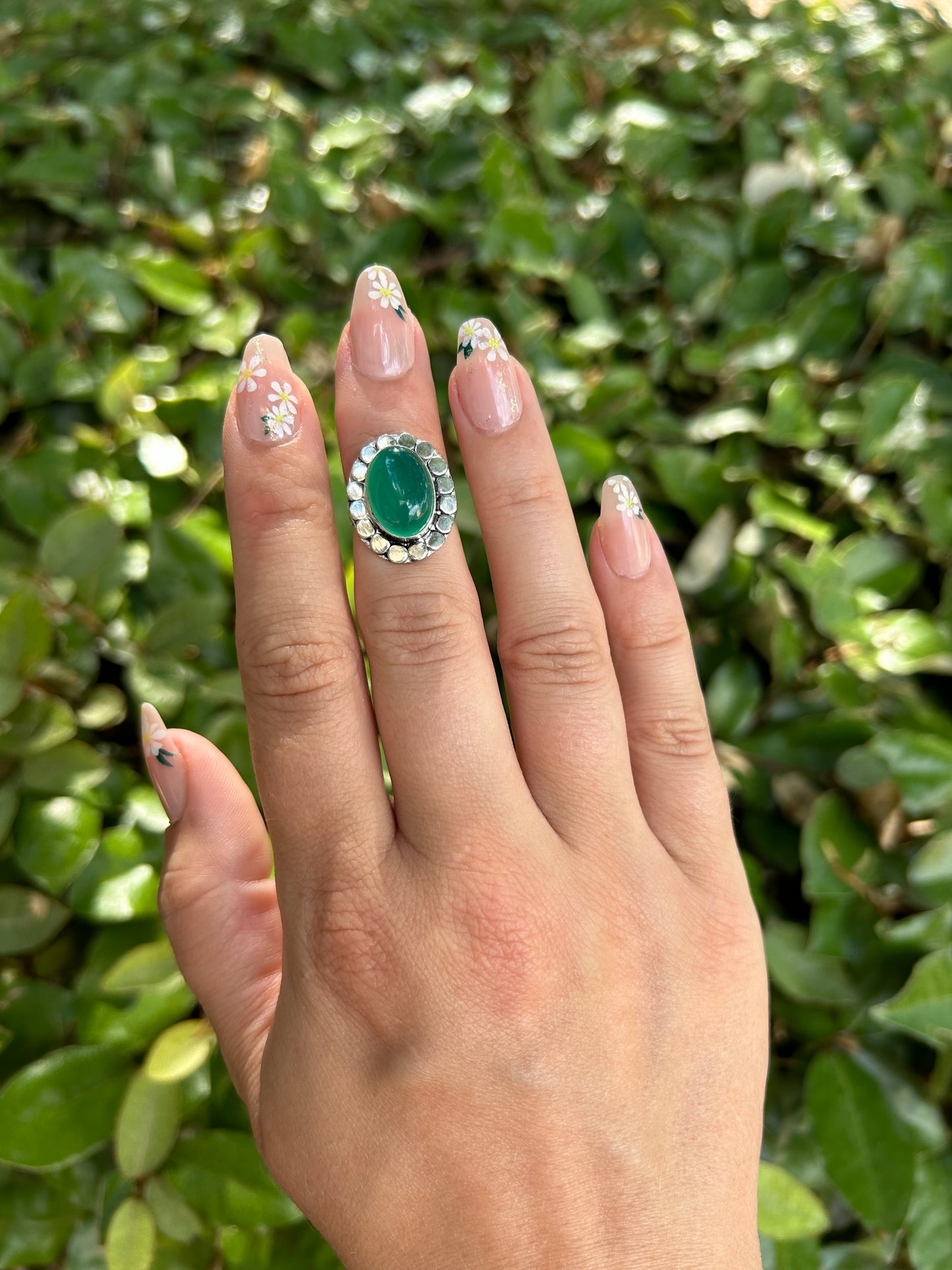 Viridian Petal Ring