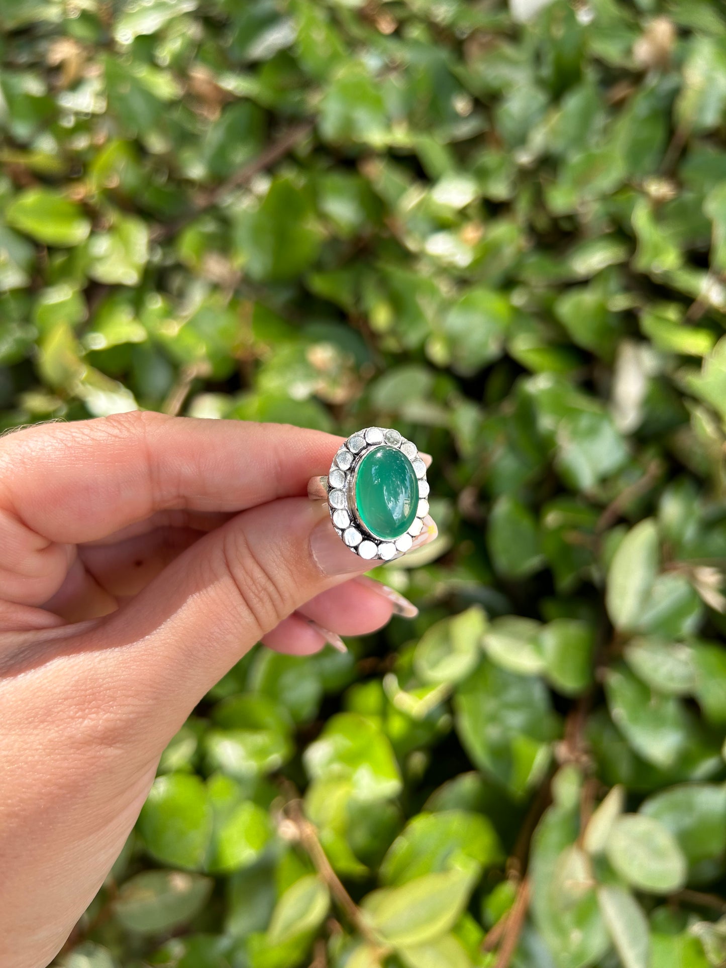 Viridian Petal Ring