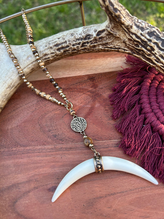 exquisite jewelry, estate jewelry, western apparel, boho, jewelry, jewelry aesthetic, modern necklace, necklace, bull necklace, fringe necklace, statement jewelry