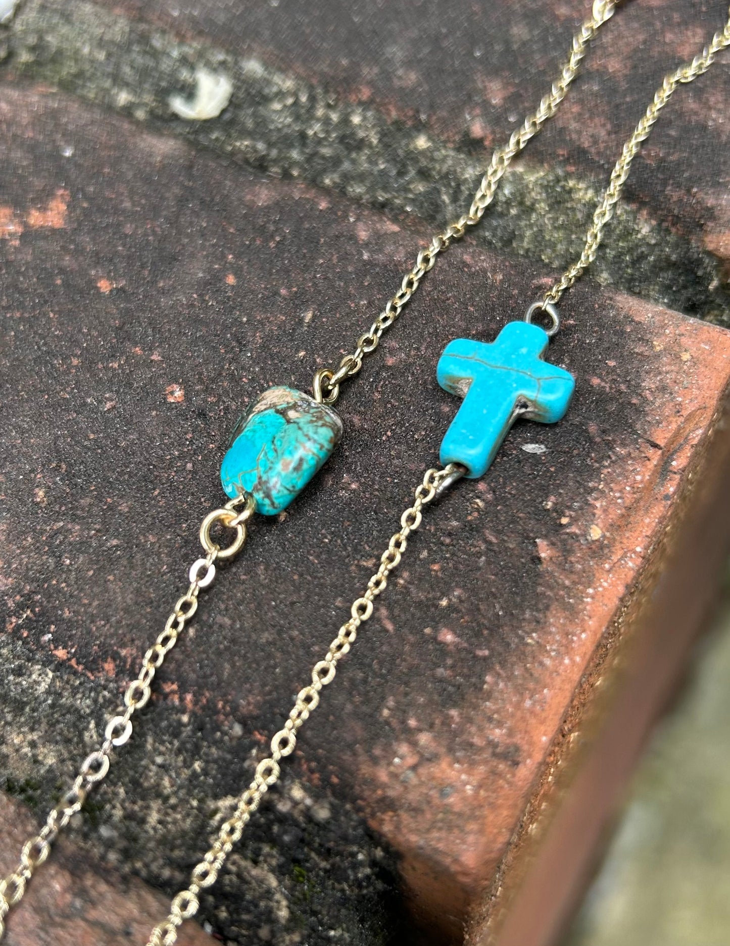 Turquoise Cross Bracelet